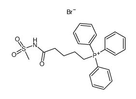 [4-(methanesulfonylaminocarbonyl)-n-butyl]triphenylphosphonium bromide Structure