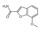 7-methoxy-1-benzofuran-2-carboxamide结构式