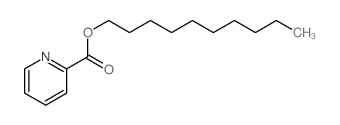 decyl pyridine-2-carboxylate结构式