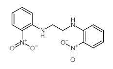 N,N-bis(2-nitrophenyl)ethane-1,2-diamine Structure
