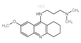 N(1)-(7-Methoxy-1,2,3,4-tetrahydro-9-acridinyl)-N(3),N(3)-dimethyl-1,3-propanediamine Structure