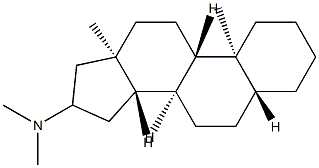 N,N-Dimethyl-5α-androstan-16-amine结构式