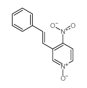 Pyridine,4-nitro-3-(2-phenylethenyl)-, 1-oxide structure