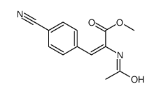 methyl 2-acetamido-3-(4-cyanophenyl)prop-2-enoate Structure