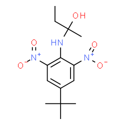 2-[[4-(1,1-Dimethylethyl)-2,6-dinitrophenyl]amino]-2-butanol结构式