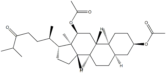 3α,12α-Bis(acetyloxy)-5β-cholestan-24-one Structure