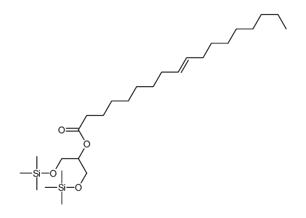 2-[(Trimethylsilyl)oxy]-1-([(trimethylsilyl)oxy]methyl)ethyl (9E)-9-oc tadecenoate结构式