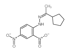 N-(1-cyclopentylethylideneamino)-2,4-dinitro-aniline Structure