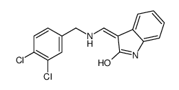 (3Z)-3-[[(3,4-dichlorophenyl)methylamino]methylidene]-1H-indol-2-one结构式