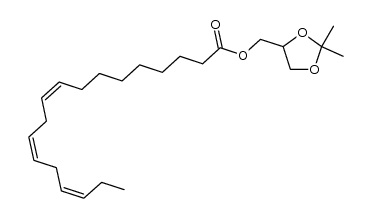 (9Z,12Z,15Z)-9,12,15-Octadecatrienoic acid (2,2-dimethyl-1,3-dioxolan-4-yl)methyl ester结构式