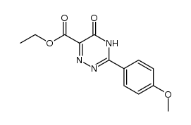 ethyl 3-(4-methoxyphenyl)-5-oxo-4,5-dihydro-1,2,4-triazine-6-carboxylate Structure