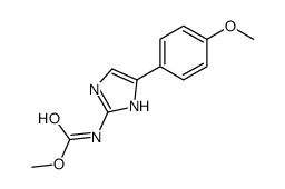 methyl N-[5-(4-methoxyphenyl)-1H-imidazol-2-yl]carbamate结构式
