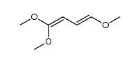 (E)-1,1,4-trimethoxy-buta-1,3-diene Structure