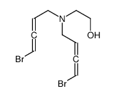 2-[bis(4-bromobuta-2,3-dienyl)amino]ethanol结构式