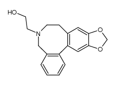 2-(7,8-dihydro-5H-benzo[c][1,3]dioxolo[4',5':4,5]benzo[1,2-e]azocin-6-yl)-ethanol结构式