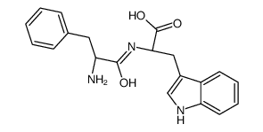 (2R)-2-[[(2R)-2-amino-3-phenylpropanoyl]amino]-3-(1H-indol-3-yl)propanoic acid结构式