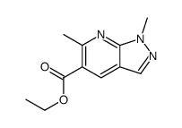 ethyl 1,6-dimethylpyrazolo[3,4-b]pyridine-5-carboxylate结构式