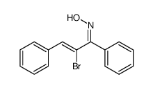 α-bromo-trans-chalcone oxime of mp: 151 degree Structure
