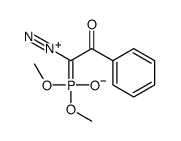 2-diazonio-2-dimethoxyphosphoryl-1-phenylethenolate结构式