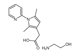 2-aminoethanol,2-(2,5-dimethyl-1-pyridin-2-ylpyrrol-3-yl)acetic acid Structure