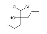 4-(dichloromethyl)heptan-4-ol结构式