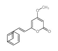 4-methoxy-6-(4-phenylbuta-1,3-dienyl)pyran-2-one Structure