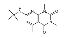 7-tert-butylamino-1,3,5-trimethyl-1H-pyrido[2,3-d]pyrimidine-2,4-dione结构式