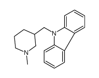 9-[(1-methylpiperidin-3-yl)methyl]carbazole Structure