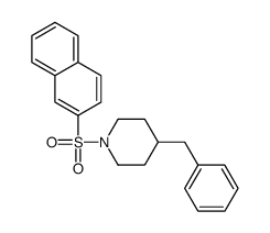 4-benzyl-1-naphthalen-2-ylsulfonylpiperidine Structure