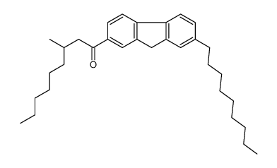 3-methyl-1-(7-nonyl-9H-fluoren-2-yl)nonan-1-one结构式