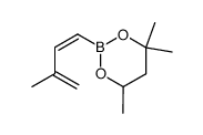 4,4,6-trimethyl-2-(3-methyl-buta-1,3-dien-c-yl)-[1,3,2]dioxaborinane结构式