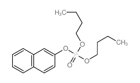 2-dibutoxyphosphoryloxynaphthalene Structure