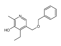 4-ethyl-2-methyl-5-(phenylmethoxymethyl)pyridin-3-ol结构式