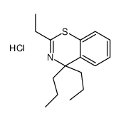 2-ethyl-4,4-dipropyl-1,3-benzothiazine,hydrochloride Structure