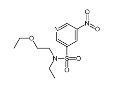 N-(2-ethoxyethyl)-N-ethyl-5-nitropyridine-3-sulfonamide Structure