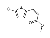 methyl 3-(5-chlorothiophen-2-yl)prop-2-enoate结构式