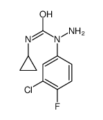 1-amino-1-(3-chloro-4-fluorophenyl)-3-cyclopropylurea Structure