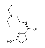 N-[2-(diethylamino)ethyl]-5-oxopyrrolidine-2-carboxamide结构式