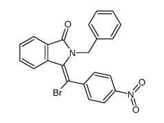 2-Benzyl-3-(α-brom-4-nitro-benzyliden)-isoindolin-1-on Structure