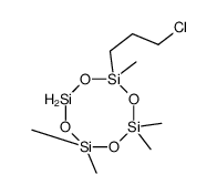 2-(3-chloropropyl)-2,4,4,6,6-pentamethyl-1,3,5,7,2,4,6,8-tetraoxatetrasilocane结构式