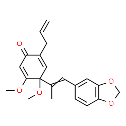4-[(Z)-2-(1,3-Benzodioxol-5-yl)-1-methylvinyl]-4,5-dimethoxy-2-(2-propenyl)-2,5-cyclohexadien-1-one picture