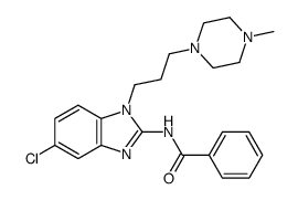 N-{5-chloro-1-[3-(4-methyl-piperazin-1-yl)-propyl]-1H-benzoimidazol-2-yl}-benzamide结构式