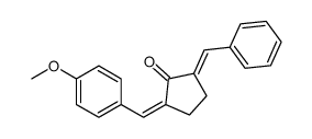 2-benzylidene-5-[(4-methoxyphenyl)methylidene]cyclopentan-1-one Structure