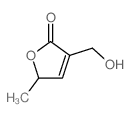 3-(hydroxymethyl)-5-methyl-5H-furan-2-one structure
