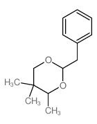 1,3-Dioxane,4,5,5-trimethyl-2-(phenylmethyl)- Structure