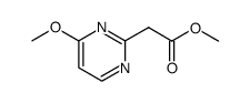 (4-methoxy-pyrimidin-2-yl)-acetic acid methyl ester Structure