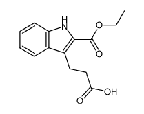3-(2-(ethoxycarbonyl)-1H-indol-3-yl)propanoic acid结构式
