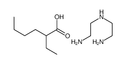2-ethylhexanoic acid, compound with N-(2-aminoethyl)ethane-1,2-diamine结构式