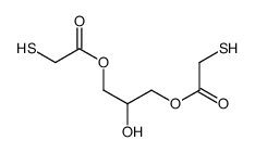 Acetic acid,2-mercapto-, 1,1'-(2-hydroxy-1,3-propanediyl) ester structure