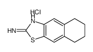 5,6,7,8-tetrahydrobenzo[f][1,3]benzothiazol-2-amine,hydrochloride结构式